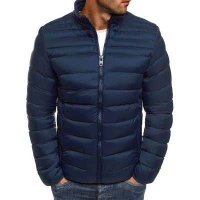 ZOGAA  8 Colors Plus Size S-3XL Mens Fashion Autumn and Winter Puffer Cotton Coat Winter Jacket Men Coat Clothing