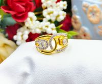 JJLSHOP W32 แหวนแฟชั่น*** แหวนฟรีไซส์** แหวนทอง แหวนเพชร แหวนใบมะกอก แหวนทองชุบ แหวนทองสวย