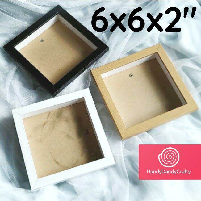 ♬2 inch Depth 6x6 ShadowBox Frames Multipurpose Shadow box Dried