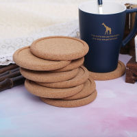 51020PCS Cork Round Wooden Coasters Set Coffee Cup Mat Drink Tea Pad Placemats Wine Table Mats Decor (No Box)