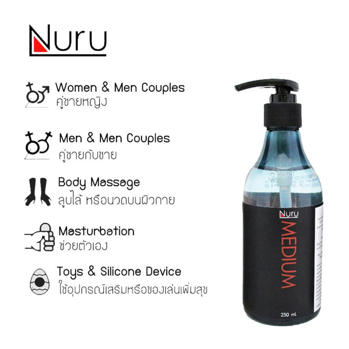 nuru-gel-medium-250-ml-เจลนวด-เจล-av-เจลหล่อลื่นญี่ปุ่น