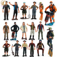 Simulation Doll Toy Figures Tabletop Sand Table Scene Various Occupations Character Model Ornaments For Home Decoration