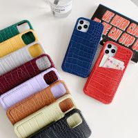 【Enjoy electronic】 Luxury brand 3D crocodile skin pattern Hard leather phone case for iphone 7 8 Plus X 12 XR MAX 11 Pro Card package cover Funda