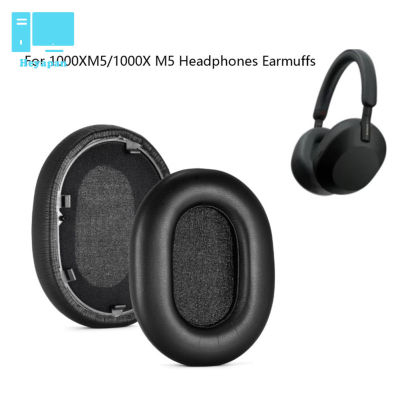 หูฟังที่ปิดหูอะไหล่แผ่นฟองน้ำรองหูฟัง1คู่โฟมหุ้มตัวป้องกันเบาะสำหรับ Sony 1000XM5