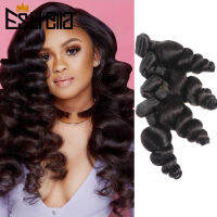 Loose Wave Bundles 100g Brazilian Weaving Remy Loose Wave Human Hair Bundles Full Thick Double Weft Bundles ส่วนขยายของเส้นผม