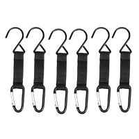 6Piece Fence Hooks for Baseball Bag, Hooks with Nylon Safety Buckles Fence Hooks Metal+Nylon Fence Hooks for Outdoor Sports Baseball,Softball