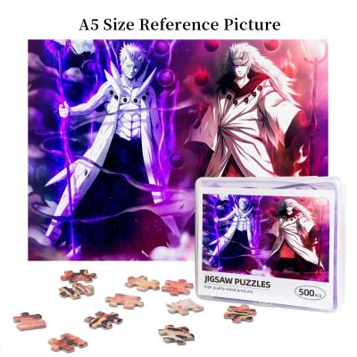 Naruto Obito And Madara Uchiha Sage Of Six Paths Wooden Jigsaw Puzzle 500 Pieces Educational Toy Painting Art Decor Decompression toys 500pcs