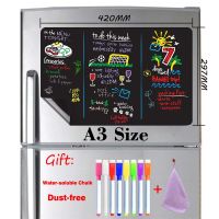 A3 Size Chalkboard Magnetic Blackboard for Kids Fridge Sticker School Office Supplies Black Table Dust-free Chalk Board