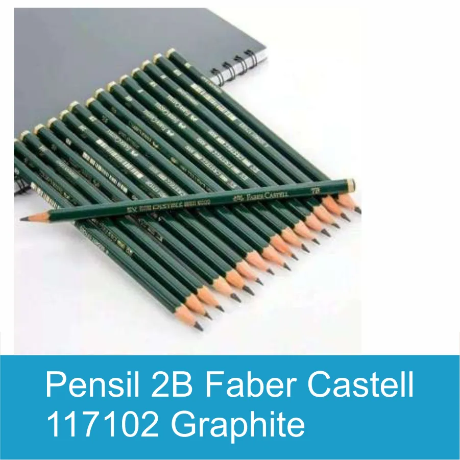 FABER-CASTELL GRAPHITE PENCILS CASTELL 9000- 2B (117102)