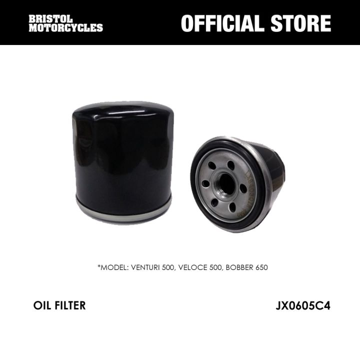 BRISTOL OIL FILTER LEGIT 100 FOR VENTURI 500,VELOCE 500, BOBBER 650 Lazada PH