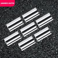 Jameo Auto Abs อุปกรณ์เสริมโครเมี่ยมสำหรับ Peugeot 2008 2020 2021ปุ่มเครื่องยกหน้าต่างรถภายในสติกเกอร์ตกแต่ง7ชิ้น/เซ็ต