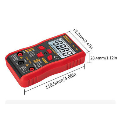 ruyifang Aneng M118A ดิจิตอลมัลติมิเตอร์แบบพกพา AC/DC Tester MINI resitance Meter RMS