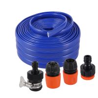 1/2" Water Pipe ID 12mm OD 16mm Soft PVC Hose Garden Irrigation Tubing Garden water connector with Quick Joint Watering Systems  Garden Hoses