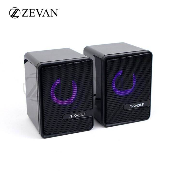 Zevan Speaker Komputer Pc Desktop Audio Gaming S Rgb Suara Laptop