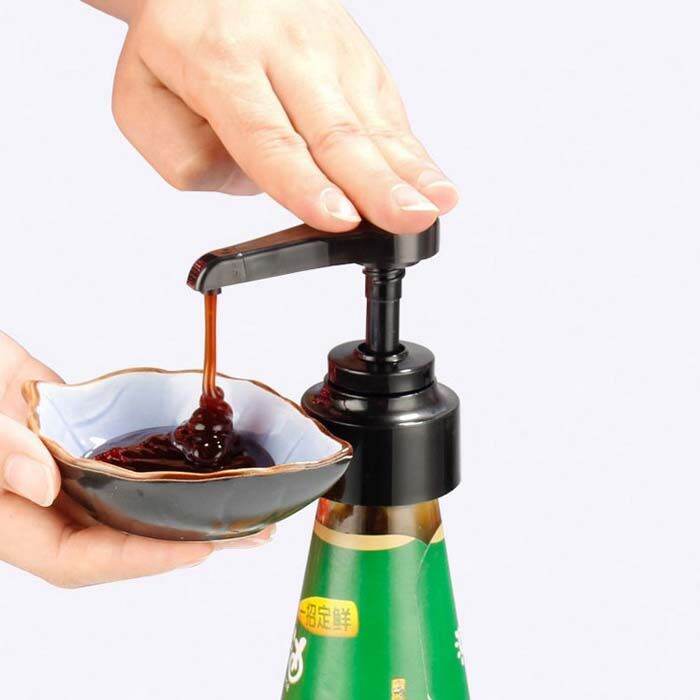 Oyster Sauce Pump Head Oil Chili Tomato Sauce Bottle Mouth Squeezer Soy