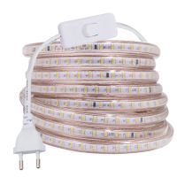 AC 220V LED Strip Light 3014 SMD 120LEDs/m Outdoor Waterproof IP67 LED Tape Rope Lights Home Decoration White/Warm White