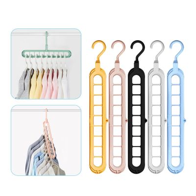 Clothes Hanger Racks Multi-port Support Circle Clothes Drying Multifunction Plastic Scarf Clothes Hanger Hangers Storage Rack Clothes Hangers Pegs