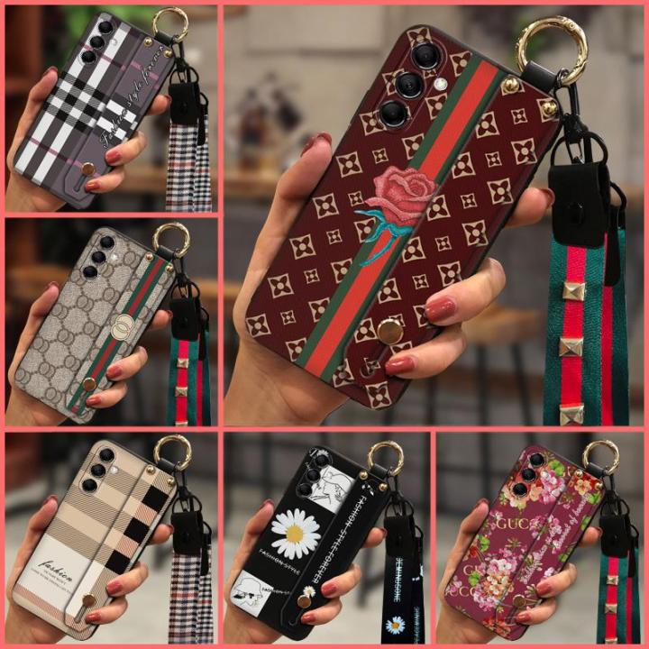 small-daisies-lanyard-phone-case-for-samsung-galaxy-m14-5g-sm-m146b-new-arrival-fashion-design-soft-silicone-waterproof