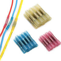 50pcs ความร้อนหดก้นตัวเชื่อมต่อสายไฟกันน้ำฉนวนสายไฟรถยนต์ CRIMP เทอร์มินัล AWG 26-10 0.3-6.0mm2-Ciuero