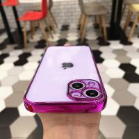 เคส TPU สี่เหลี่ยมใส ZBK สำหรับ iPhone 11,12,13 Pro Max Mini XS XR X 7 8 Plus SE 2020เคสโทรศัพท์เนื้อนิ่มแบบบาง