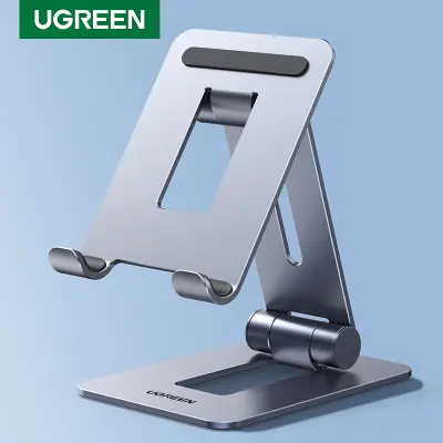 UGREEN Phone Stand Aluminum Alloy Adjustable Foldable Portable Phone Holder Compatible with iPhone 15 14 13 Pro Max Samsung Galaxy S22 Ultra Model: 15608