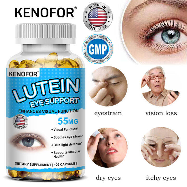 Lutein Eye Health Supplement 55 mg Soothes eye fatigue Protects