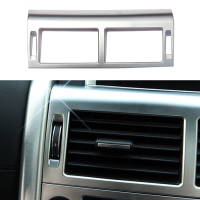 สีดำสแตนเลส Abs เงินสำหรับ Land Rover Discovery Sport 2015-2019รถคอนโซลกลาง Air AC Vent Outlet กรอบฝาครอบ Trim