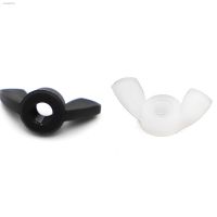 ✢ M3 M4 M5 M6 M8 M10 M12 White And Black Nylon Plastic Nut Wingnut Butterfly Nut Ingot Wing Nuts DIN315