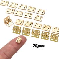 【CC】✔☁✱  25pcs Small Metal Hinge for 1/12 Miniature Cabinet Fittings  Cabinets 10 X 8mm Hardware