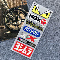 NGK NITROM Yoshimura สปอนเซอร์รถจักรยานยนต์เหตุการณ์สติ๊กเกอร์สติ๊กเกอร์สะท้อนแสงสำหรับฮอนด้า/ยามาฮ่า/คาวาซากิ/ซูซูกิรถจักรยานยนต์จักรยานรถยนต์ไฟฟ้าหมวกกันน็อคสติ๊กเกอร์รถจักรยานยนต์ด้านข้างสติ๊กเกอร์รถจักรยานยนต์ดัดแปลงสติกเกอร์รูปลอกกันน้ำครีมกันแดดสติ๊