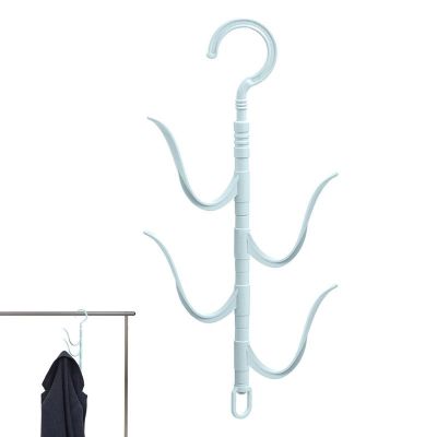 【CC】▧  Purse Hooks Closet Multi-Functional Holder With 4PCS Rotating Storage Supplies Room