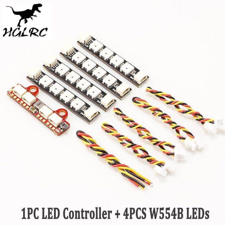 hglrc-2812-2-6s-led-controller-board-w-4pcs-w554b-led-strip-combo-for-rc-fpv-racing-drone-rc-quadcopter-spare-parts-rc-parts