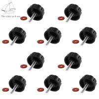 NEW 10pcs Screws Nuts Caps For Fishing Reel Knob Power Handle Grip With Gasket Universal Handle Nut Replacement Parts