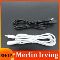 Merlin Irving Shop 10x 1/1.5/5m white black DC Power supply Male to female connector Cable Extension Cord Adapter Plug 20 22awg 5.5x2.1mm for strip