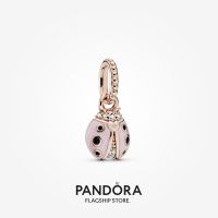 Official Store Pandora 14k Rose Gold-Plated Pink Ladybird Pendant