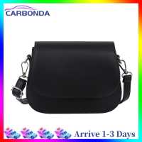 [7 Day Refund Guarantee] Simple Women Solid Color Shoulder Handbags PU Flap Crossbody Bags (Black) [Arrive 1-3 Days]