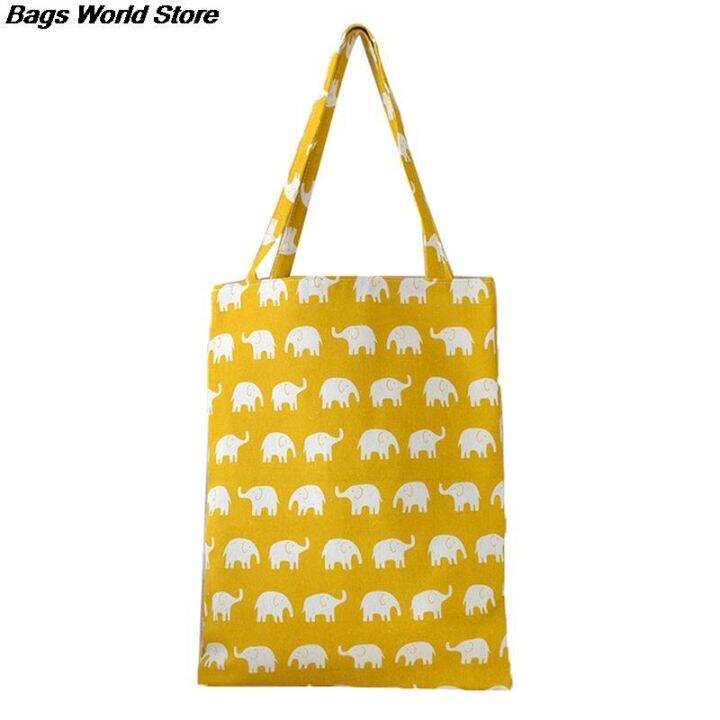 cw-1pc-print-reusable-shopping-canvas-tote-shopper-shoulder-beach-handbag