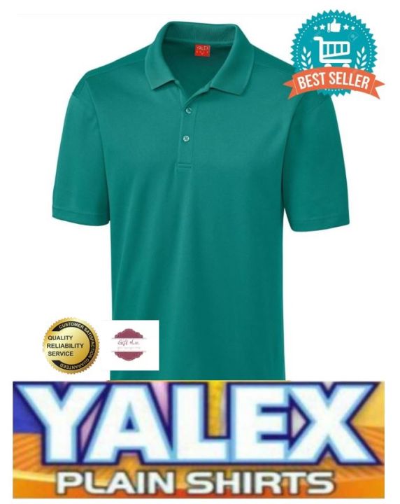 Yalex Plain Polo TURQUOISE Shirt WITH COLLAR Yalex Red Label High ...