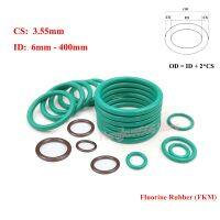 2Pcs FKM Fluorine Rubber O Ring Gasket CS 3.55mm ID 6-400mm Round O Type Sealing Washer Oil resistant acid and alkali resistant Bearings Seals