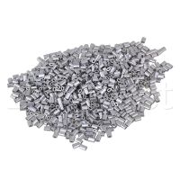 1000 X Sliver Bentuk Oval Aluminium Lengan Klem Kawat Rope Swage Klip M0.5