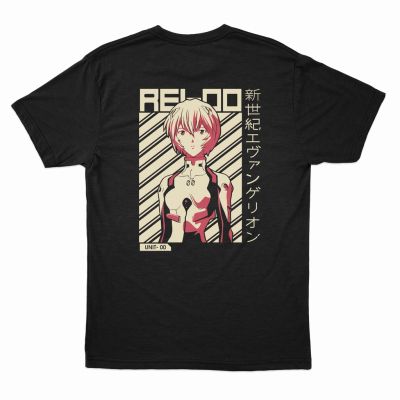 เสื้อยืดพิมพ์ลายแฟชั่น เสื้อยืด พิมพ์ลายอนิเมะ Rei Ayanami Neon Genesis Evangelion สําหรับผู้ชาย  SMS4