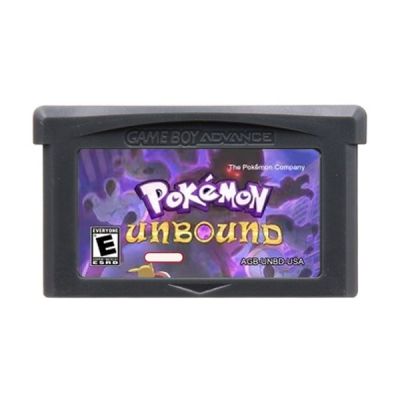 Pokemon Unbound GBA ตลับเกม32บิตการ์ดเครื่องเล่นวิดีโอเกมเกมแฟนภาษาอังกฤษสำหรับ GBA NDS