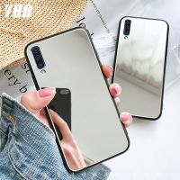 YBD เคสโทรศัพท์กระจกสำหรับ Samsung Galaxy A50 A50S A30S A70 A70S หรูหราชุบกันกระแทกน่ารักสาวเคสใส่โทรศัพท์