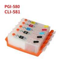 PGI-580 CLI-581 5Color For CANON PIXMA TS6150 TS6151 TS6250 TS6251 TR7550 TR8550 TS705 TS9550 Printer Refillable Ink Cartridge