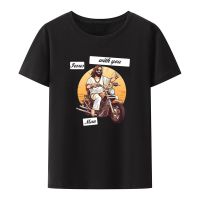 JHPKJJesus Is with You Man Modal Print T Shirt Summer Short-sleev Loose Breathable Tops Humor Creative Street Fashion Hipster Sh 4XL 5XL 6XL