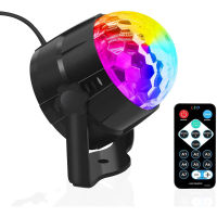 Disco Ball Lights Rotating Party Lamps Sound Activated, RGB Strobe Lights DJ Stage Light for Kids Xmas Birthday Dance KTV Decora