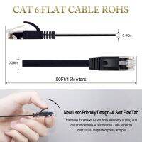 2Ft 3Ft 6Ft 10Ft 15Ft สายแพทช์อีเทอร์เน็ต30Ft อีเธอร์เน็ตแบบแบน RJ45เครือข่าย Lan สำหรับคอมพิวเตอร์แล็ปท็อป