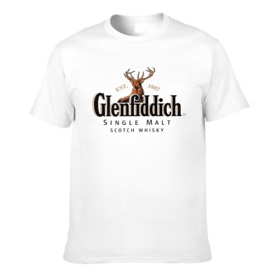 Glenfiddich Logo Printed Graphic Mens Short Sleeve T-Shirt
