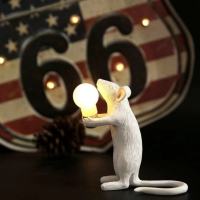 SELETTI Modern Resin Mouse Table Lamp LED E12 mouse Table Lamps Desk Nordic Kids Room Decor LED Night Lights EU/AU/US/UK Plug