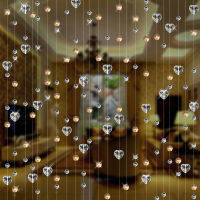 10m Love glass bead curtains indoor living room partitions crystal ornaments high-end ho decorations door curtains